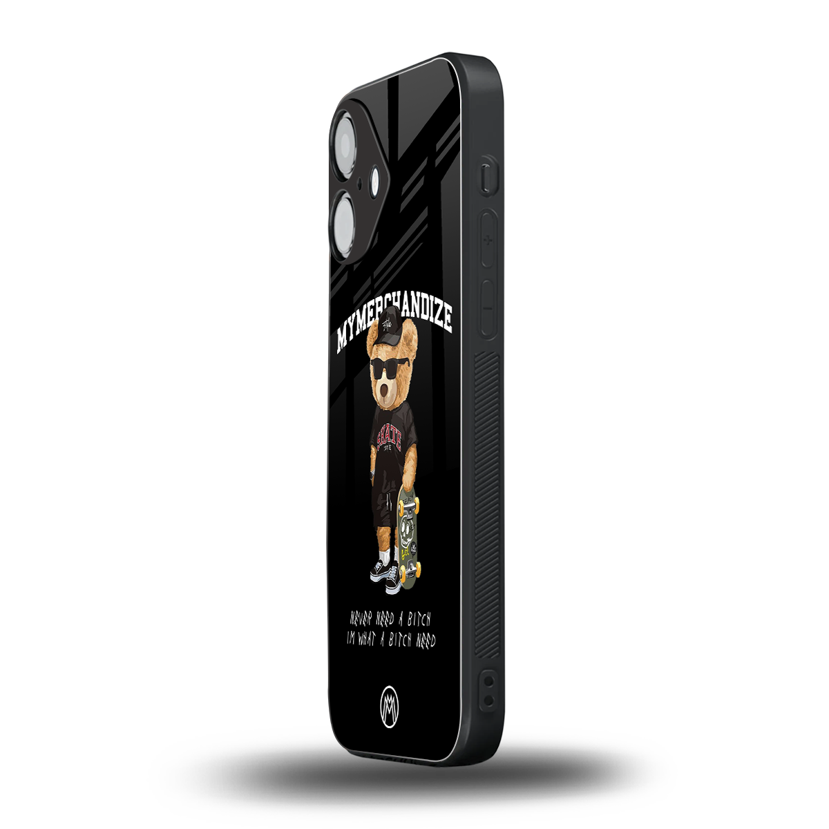 alpha bear back phone cover | glass case for iphone 16