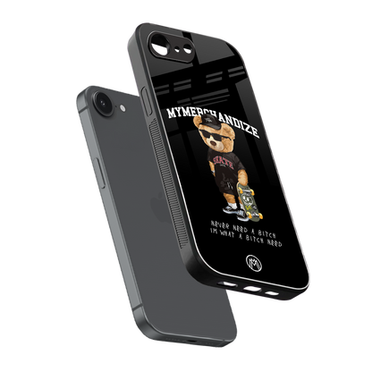 alpha bear back phone cover | glass case for iphone 16e