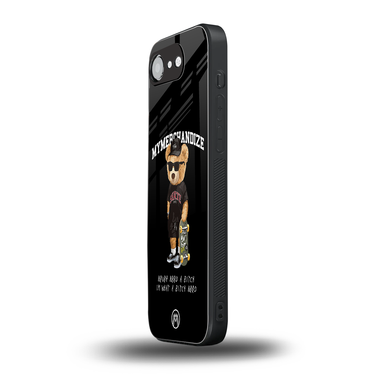 alpha bear back phone cover | glass case for iphone 16e