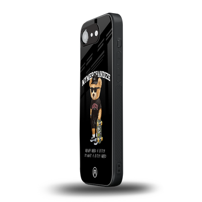 alpha bear back phone cover | glass case for iphone 16e