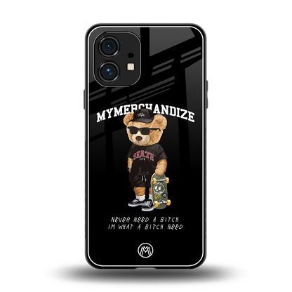 alpha bear back phone cover | glass case for nothing phone 1