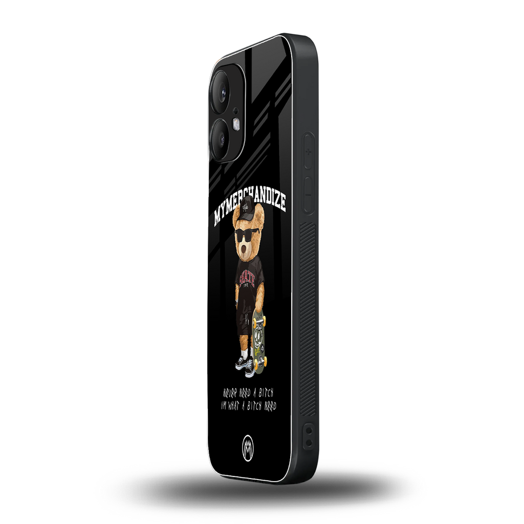 alpha bear back phone cover | glass case for nothing phone 2