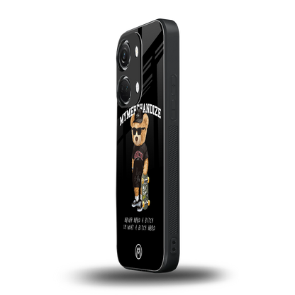 alpha bear back phone cover | glass case for oneplus nord 3