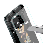 alpha bear back phone cover | glass case for oneplus nord 3
