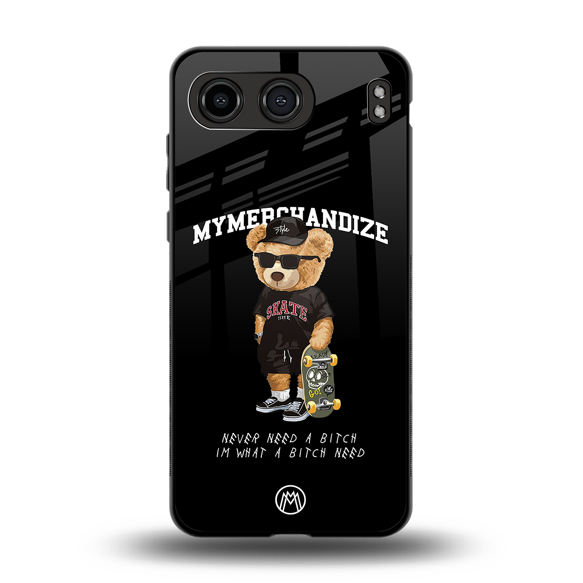alpha bear back phone cover | glass case for oneplus nord 4