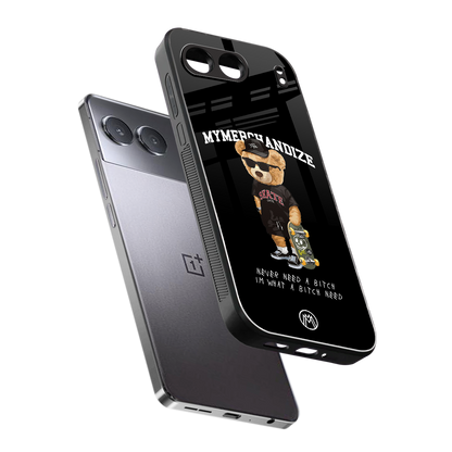 alpha bear back phone cover | glass case for oneplus nord 4
