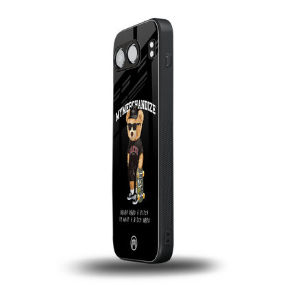 alpha bear back phone cover | glass case for oneplus nord 4