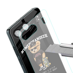 alpha bear back phone cover | glass case for oneplus nord 4