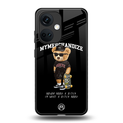 alpha bear back phone cover | glass case for oneplus nord ce 3