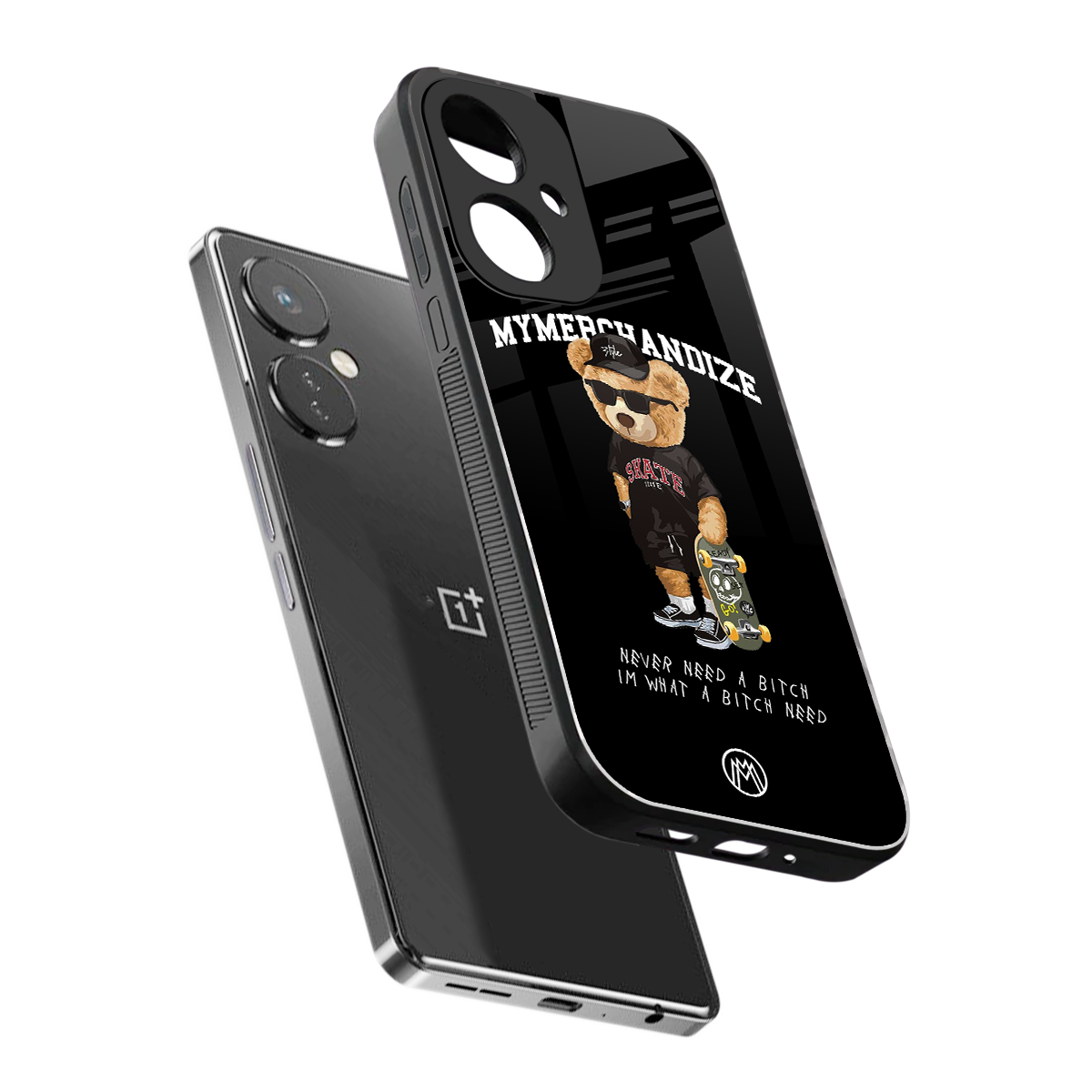 alpha bear back phone cover | glass case for oneplus nord ce 3