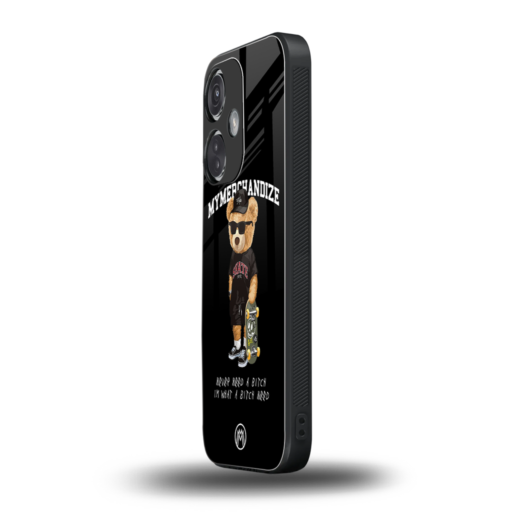 alpha bear back phone cover | glass case for oneplus nord ce 3