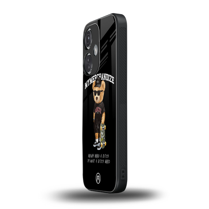 alpha bear back phone cover | glass case for oneplus nord ce 3