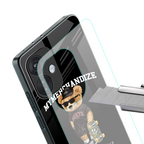 alpha bear back phone cover | glass case for oneplus nord ce 3