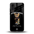 alpha bear back phone cover | glass case for oneplus nord ce 4 lite