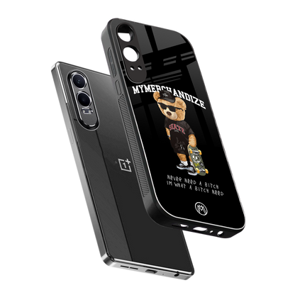 alpha bear back phone cover | glass case for oneplus nord ce 4 lite