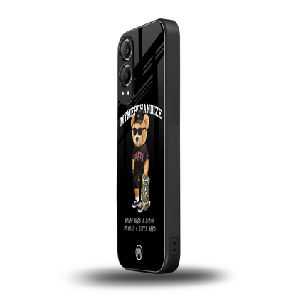 alpha bear back phone cover | glass case for oneplus nord ce 4 lite