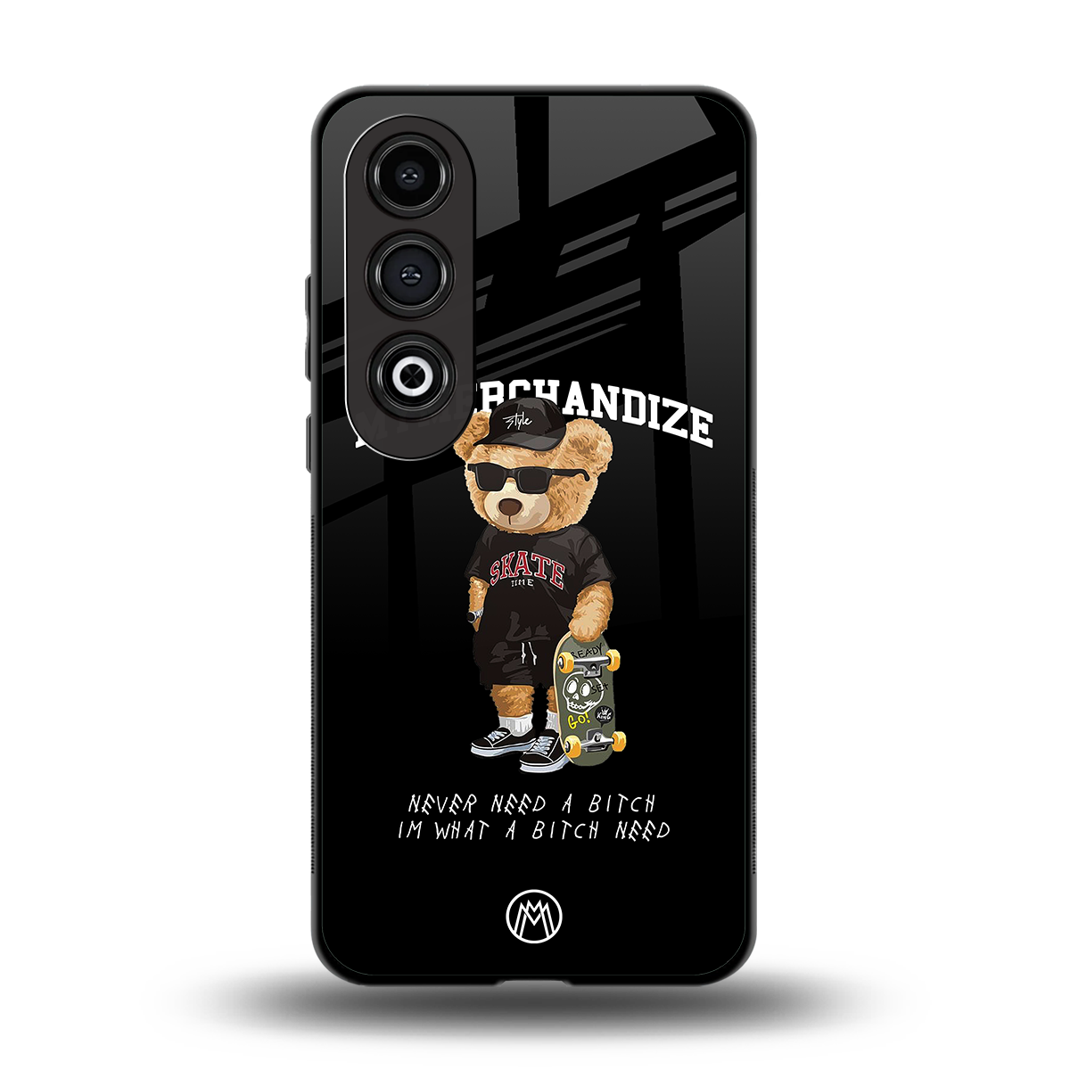alpha bear back phone cover | glass case for oneplus nord ce 4