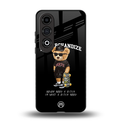 alpha bear back phone cover | glass case for oneplus nord ce 4