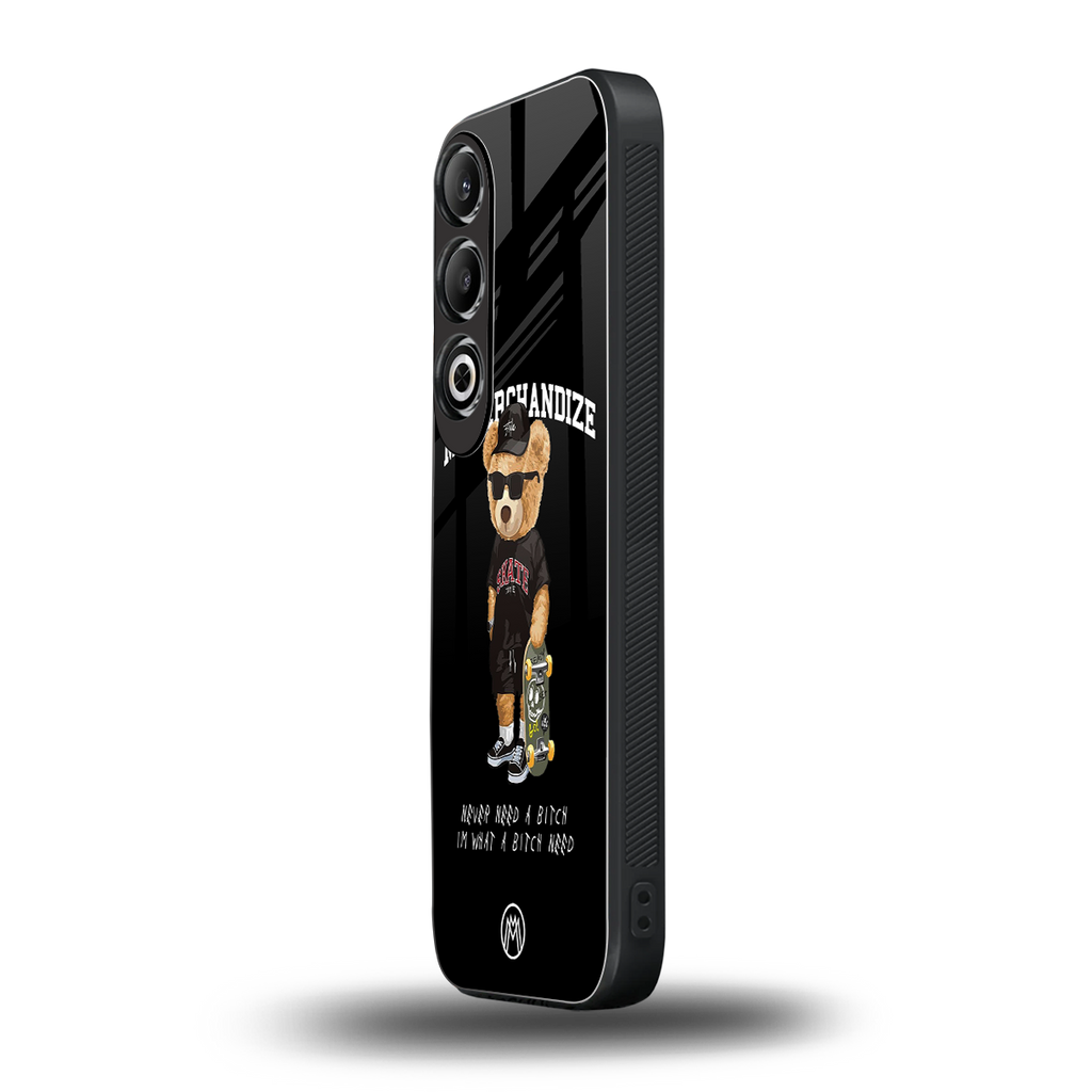 alpha bear back phone cover | glass case for oneplus nord ce 4