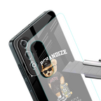 alpha bear back phone cover | glass case for oneplus nord ce 4