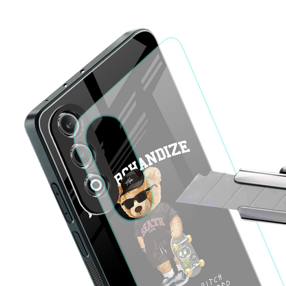 alpha bear back phone cover | glass case for oneplus nord ce 4