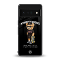 alpha bear back phone cover | glass case for google pixel 6 pro