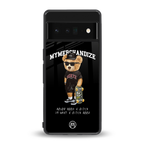 alpha bear back phone cover | glass case for google pixel 6 pro