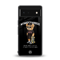 alpha bear back phone cover | glass case for Google Pixel 6A