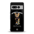 alpha bear back phone cover | glass case for google pixel 7 pro