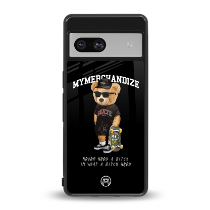 alpha bear back phone cover | glass case for Google Pixel 7A