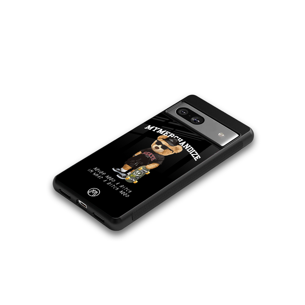 alpha bear back phone cover | glass case for Google Pixel 7