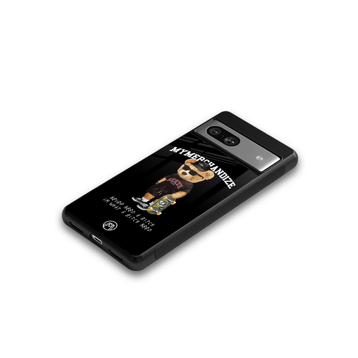 alpha bear back phone cover | glass case for Google Pixel 7A