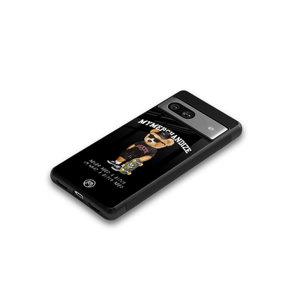 alpha bear back phone cover | glass case for Google Pixel 7A