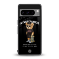 alpha bear back phone cover | glass case for google pixel 8 pro