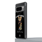 alpha bear back phone cover | glass case for google pixel 8 pro