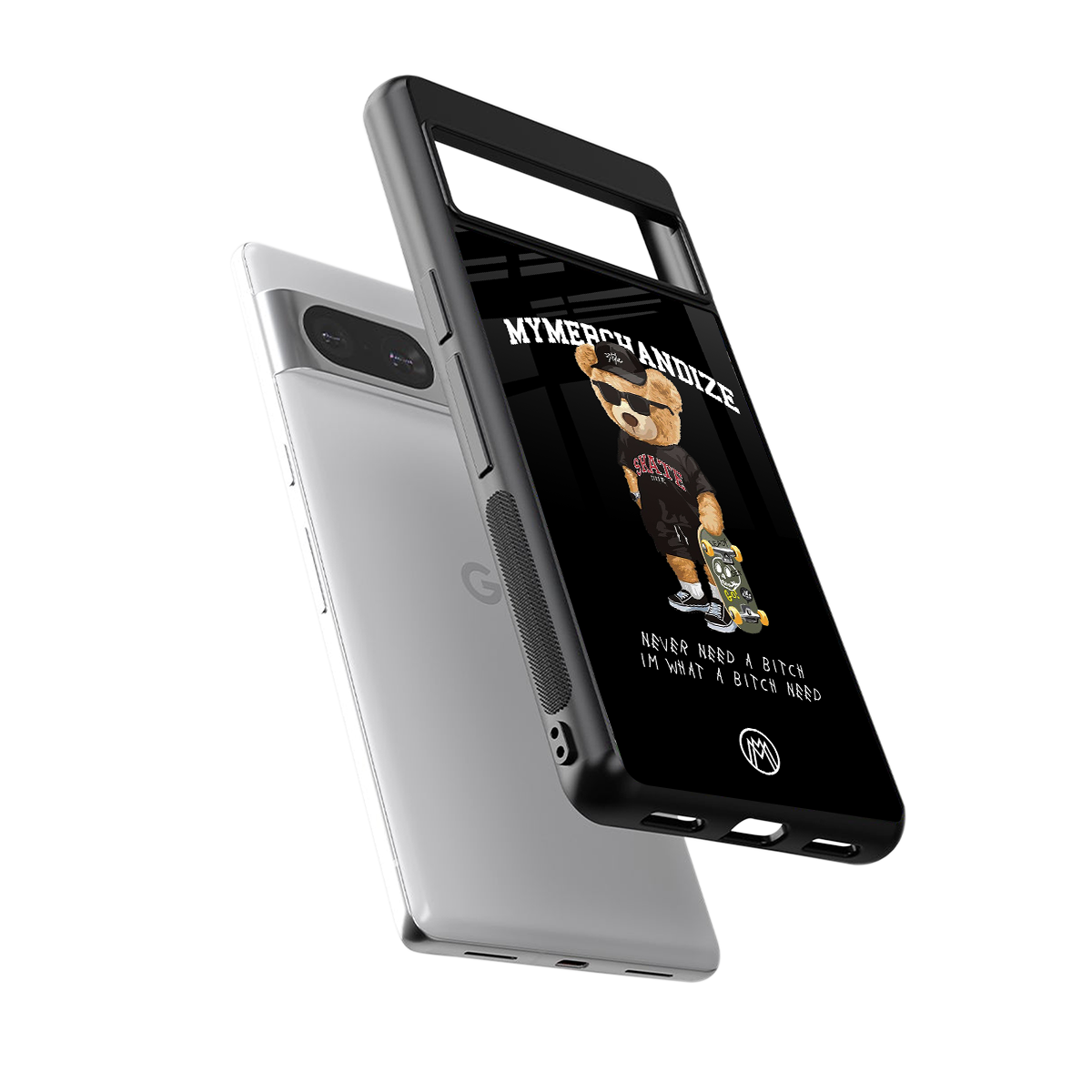 alpha bear back phone cover | glass case for Google Pixel 8