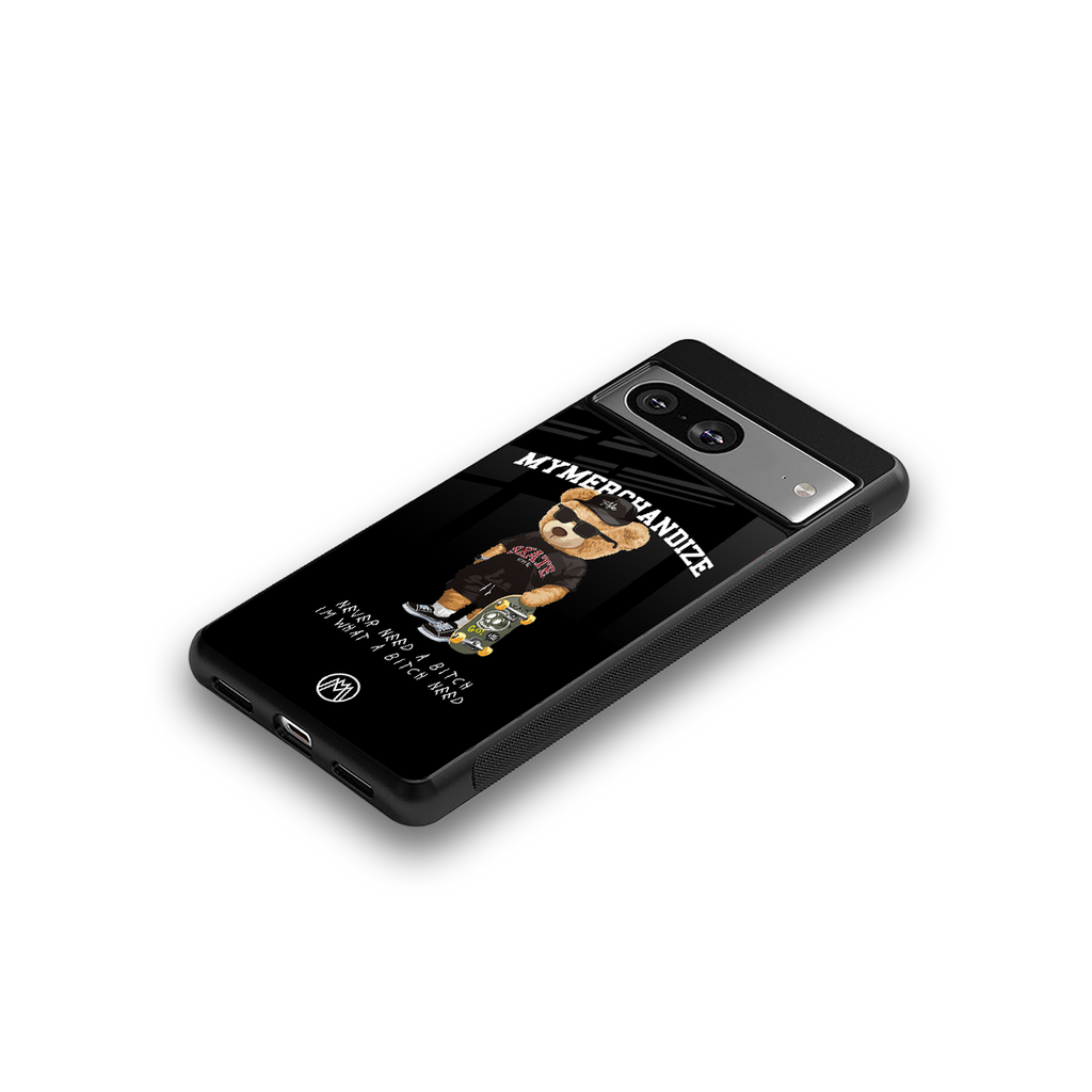 alpha bear back phone cover | glass case for Google Pixel 8