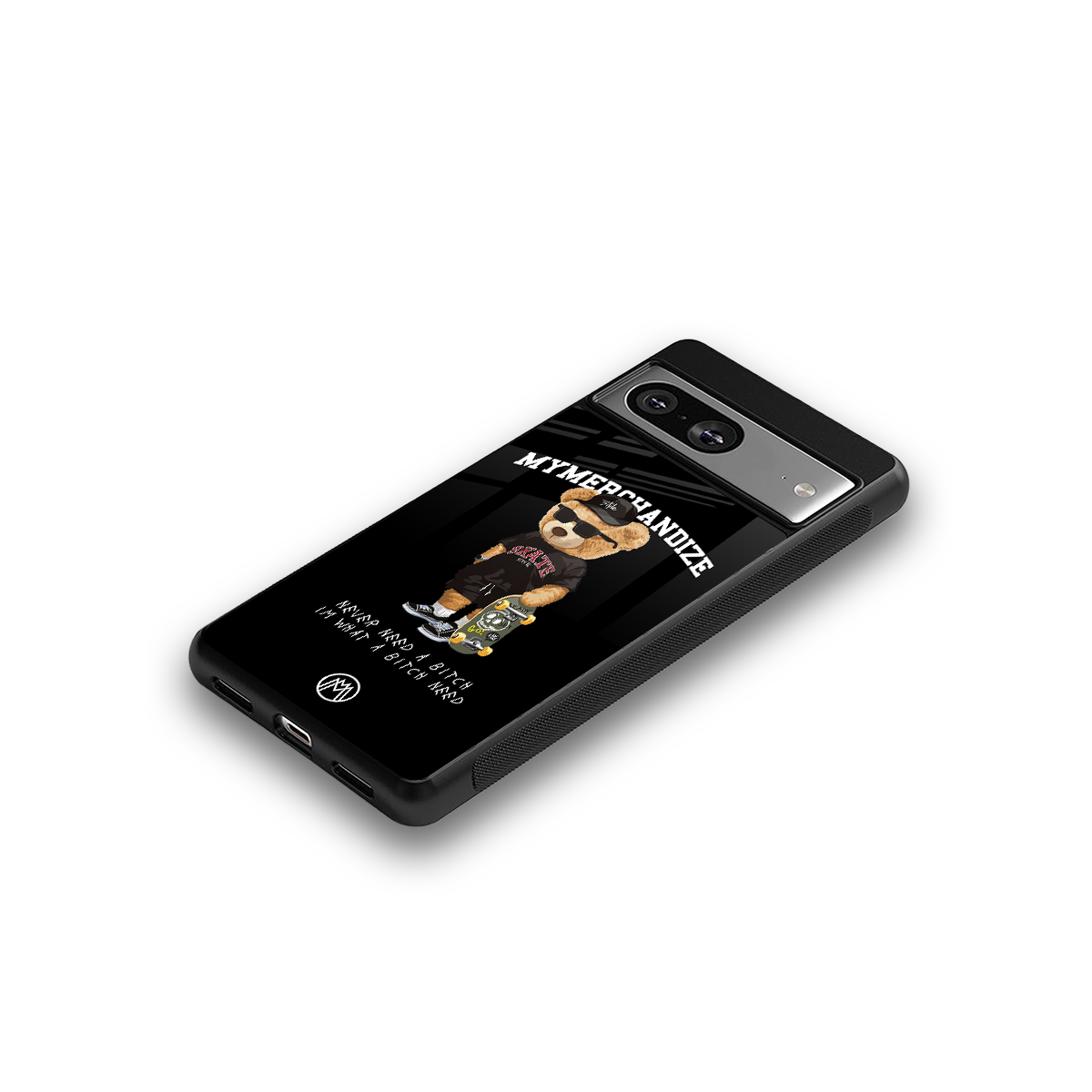 alpha bear back phone cover | glass case for Google Pixel 8