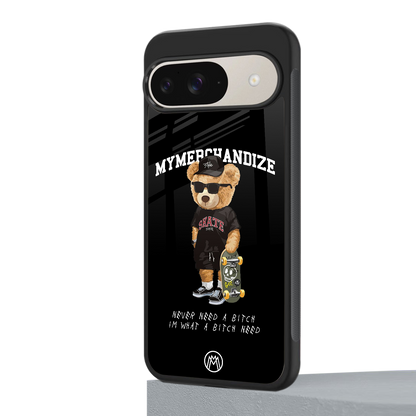 alpha bear back phone cover | glass case for google pixel 9