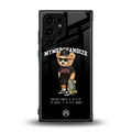 alpha bear back phone cover | glass case for samsung galaxy s23 ultra