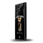 alpha bear back phone cover | glass case for samsung galaxy s23 ultra