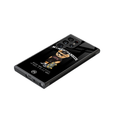 alpha bear back phone cover | glass case for samsung galaxy s24 ultra