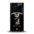 alpha bear back phone cover | glass case for samsung galaxy s25 ultra