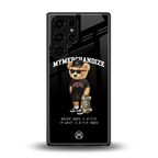alpha bear back phone cover | glass case for samsung galaxy s25 ultra