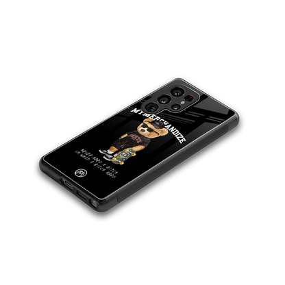 alpha bear back phone cover | glass case for samsung galaxy s25 ultra