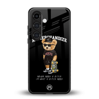 alpha bear back phone cover | glass case for samsung galaxy s24 plus