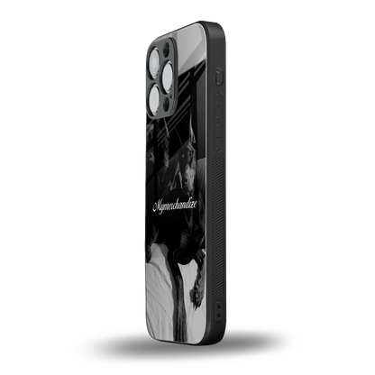alpha pair back phone cover | glass case for iphone 13 pro max