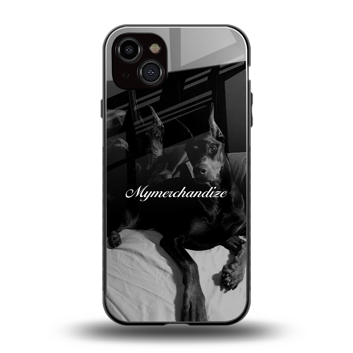 alpha pair back phone cover | glass case for iphone 15 plus