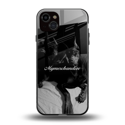 alpha pair back phone cover | glass case for iphone 15 plus