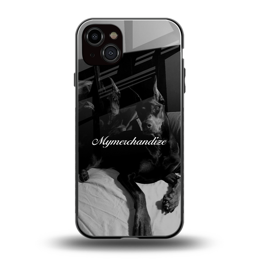 alpha pair back phone cover | glass case for iphone 15 plus